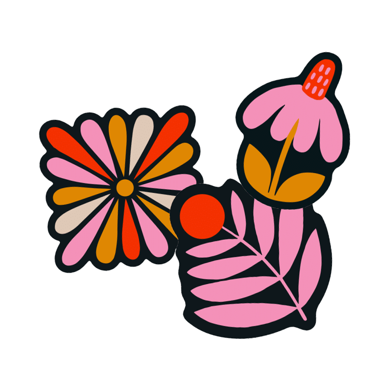 FLOWER 3-PACK by Lisa Congdon – NoSo Patches