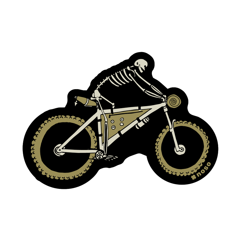 aufnäher mountainbike SKELETON BIKE