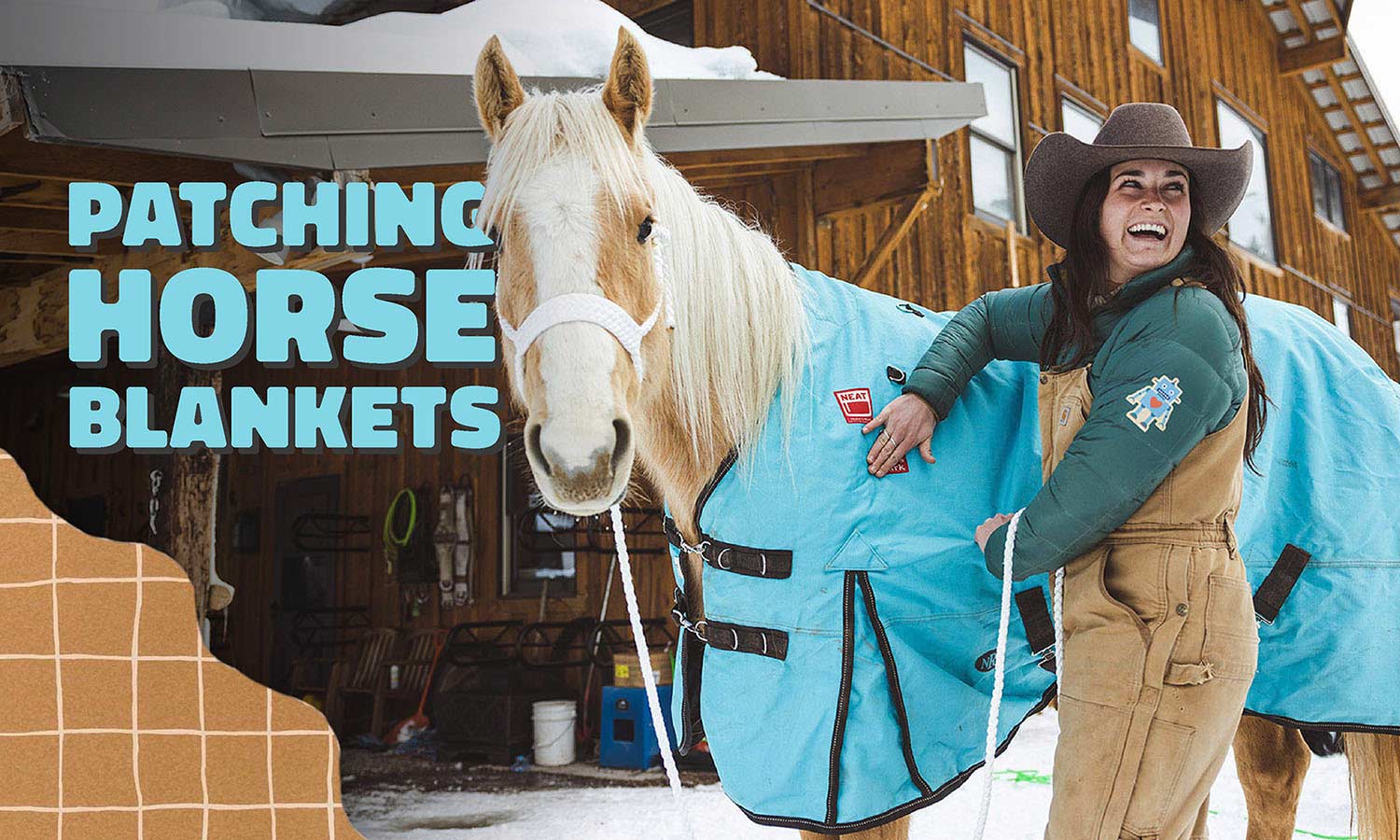 Patching Horse Blankets with NoSo Patches