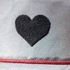 BLACK POLY FLEECE SMALL HEART