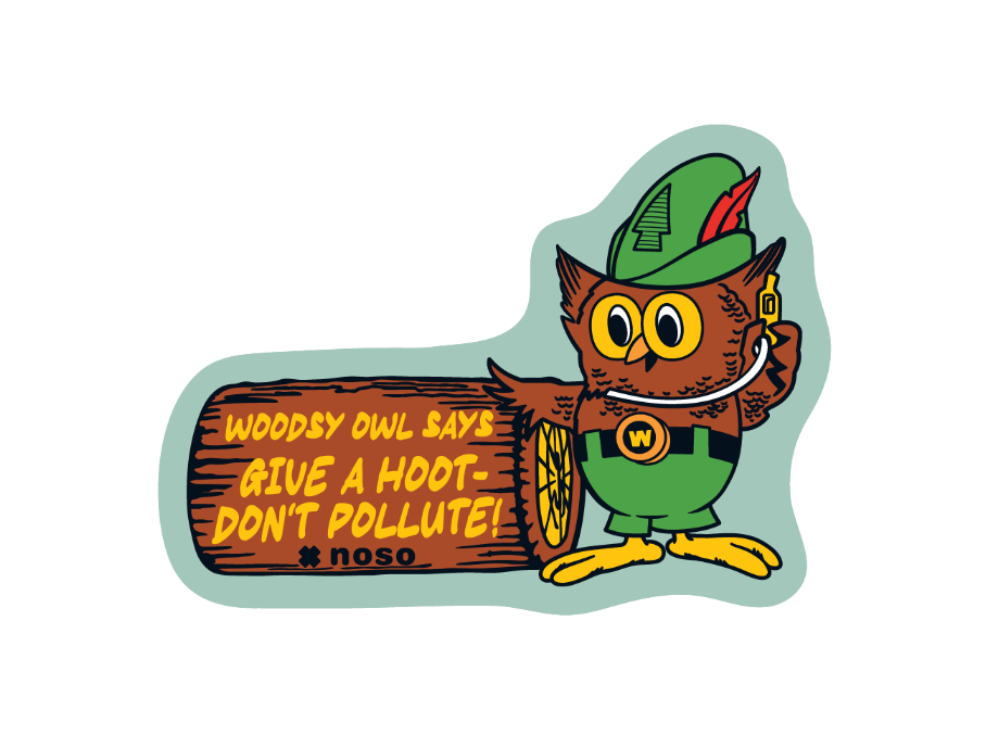 DON'T POLLUTE Woodsy Owl x NoSo