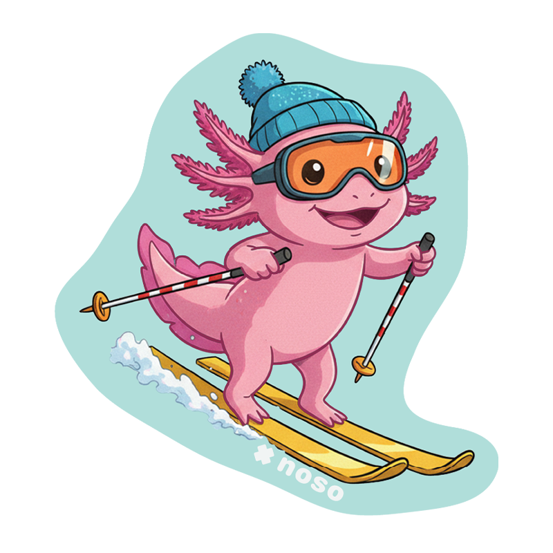SKIING AXOLOTL