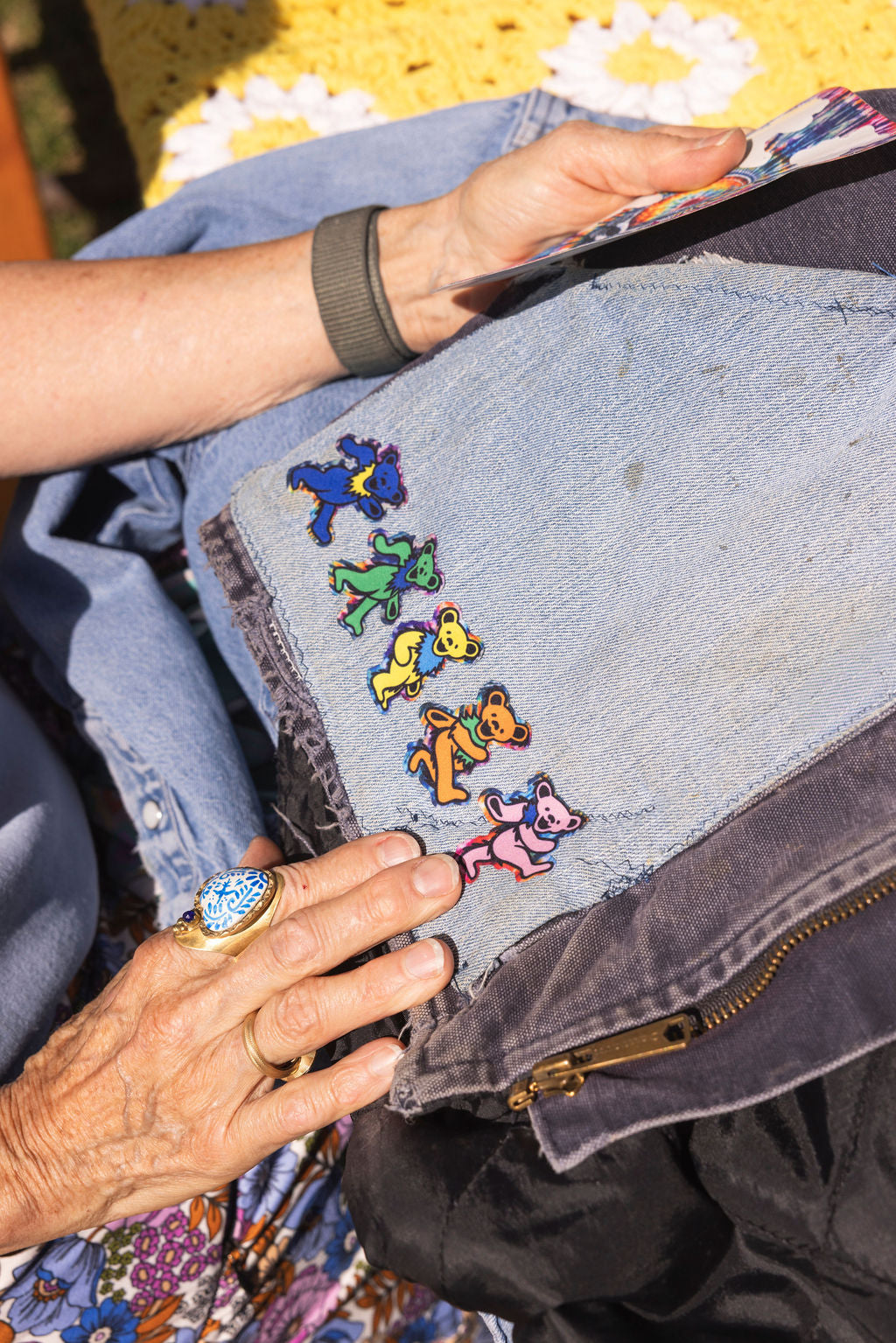 TIE DYE DANCING BEARS DAZZITS™ Grateful Dead x NoSo