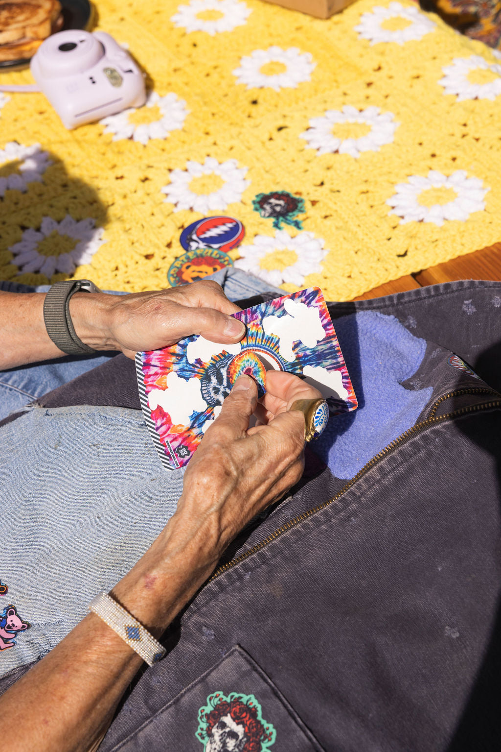 TIE DYE DANCING BEARS DAZZITS™ Grateful Dead x NoSo