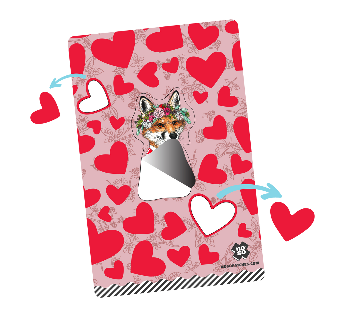 FOX OF HEARTS DAZZITS™ by Rachel Kozlowski