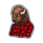 BISON BUFFALO PLAID by Rachel Kozlowski