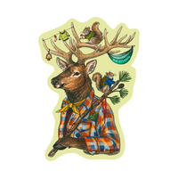 ELK & CAMPING SQUIRRELS by Rachel Kozlowski