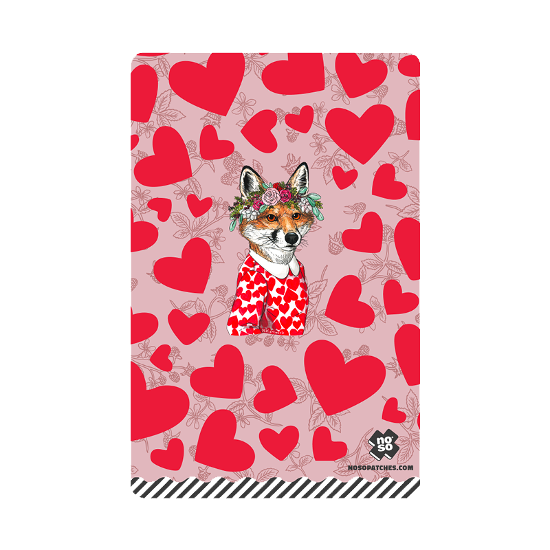 FOX OF HEARTS DAZZITS™ by Rachel Kozlowski
