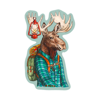 HIKING BUDDY MOOSE by Rachel Kozlowski