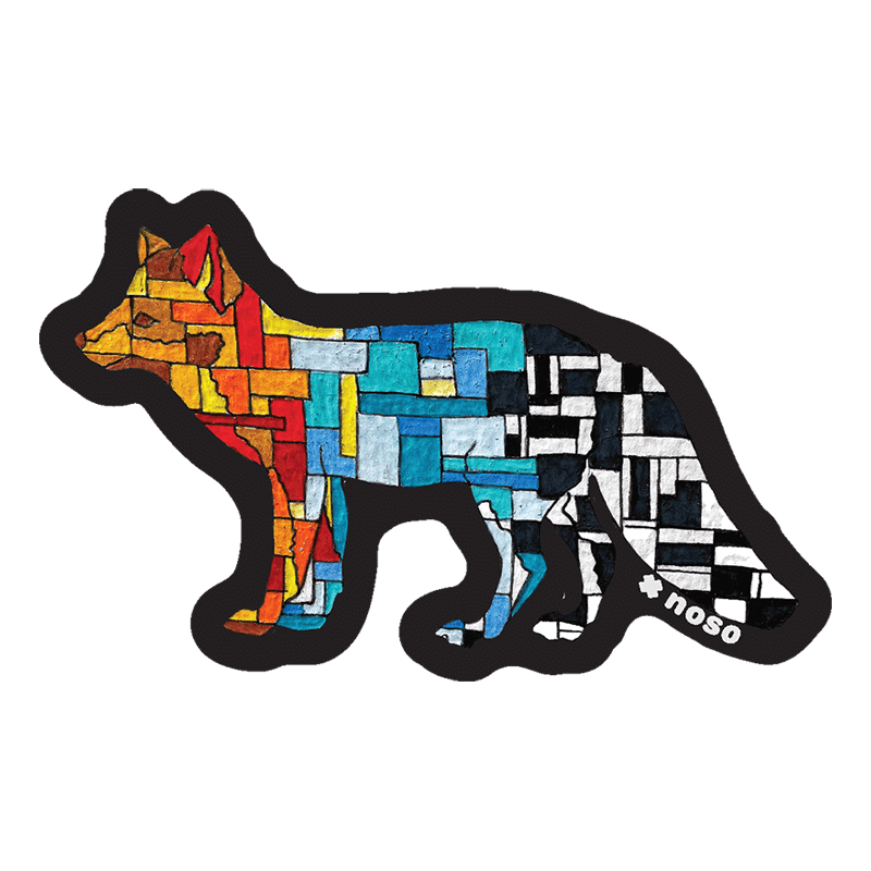 STAINED GLASS FOX by Kasey Jones