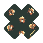 Smokey Bear Head X Pattern Patch