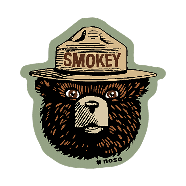 Smokey Bear Retro NoSo Patches