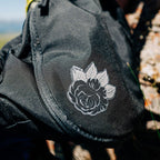 BLACK ROSE GRAY LEAVES