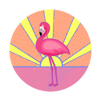 Flamingo patch