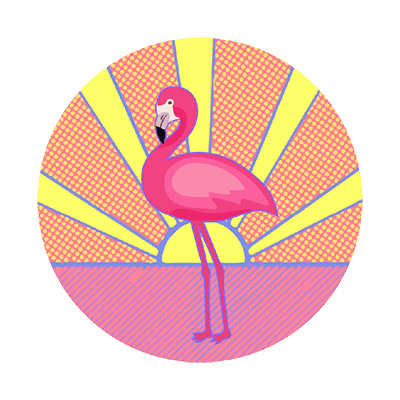 Flamingo patch