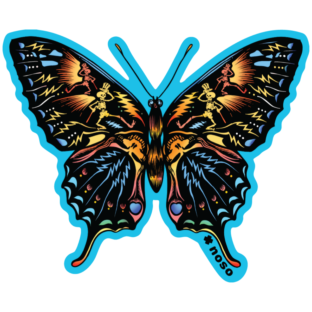 SKELETON BUTTERFLY Grateful Dead x NoSo