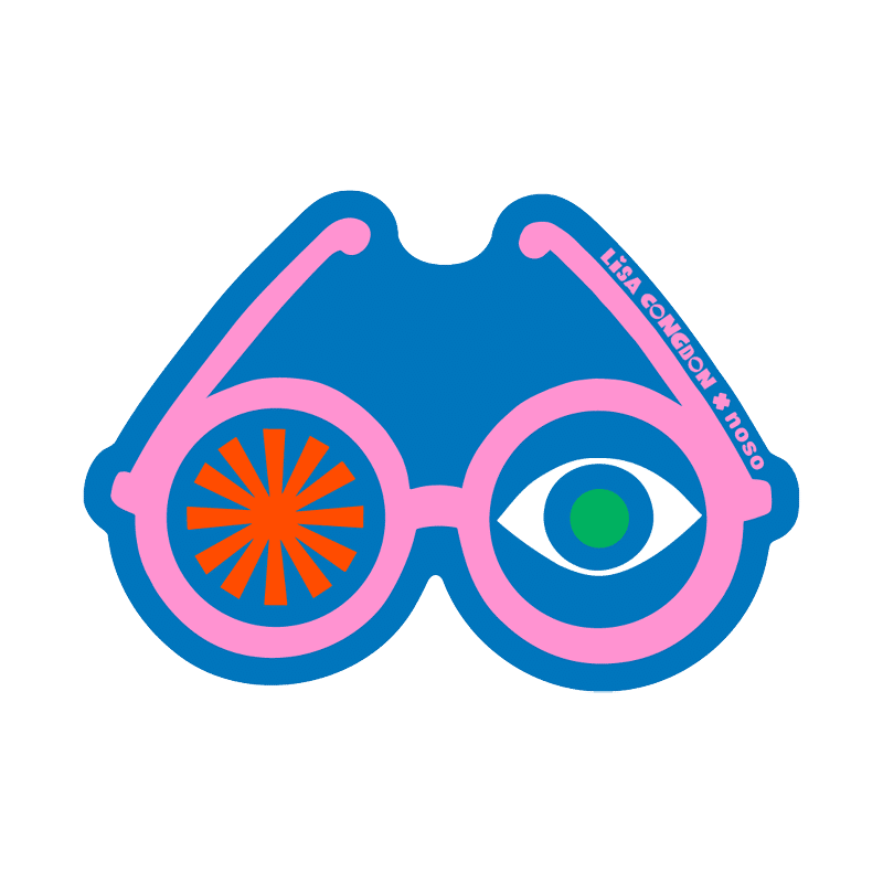 PINK GLASSES by Lisa Congdon