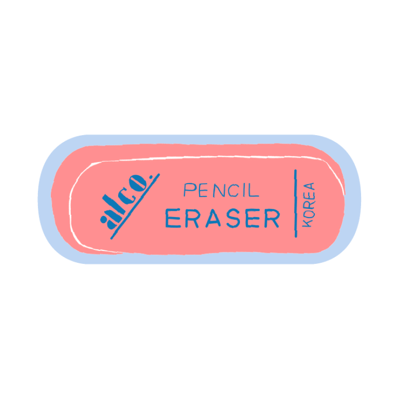 THREE ERASERS by Lisa Congdon