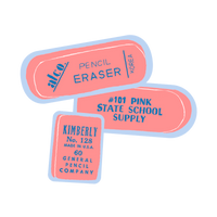 THREE ERASERS by Lisa Congdon