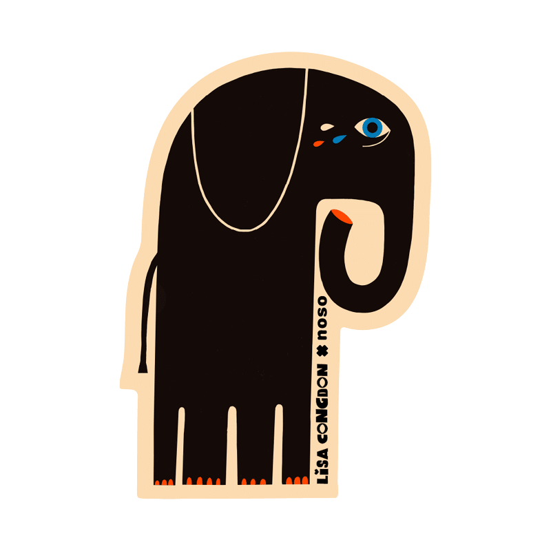 WEEPING ELEPHANT by Lisa Congdon