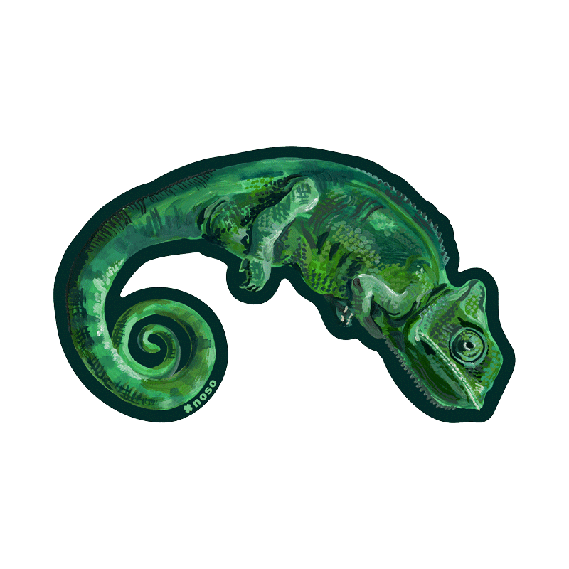 CHAMELEON VERT by Nathalie Leté