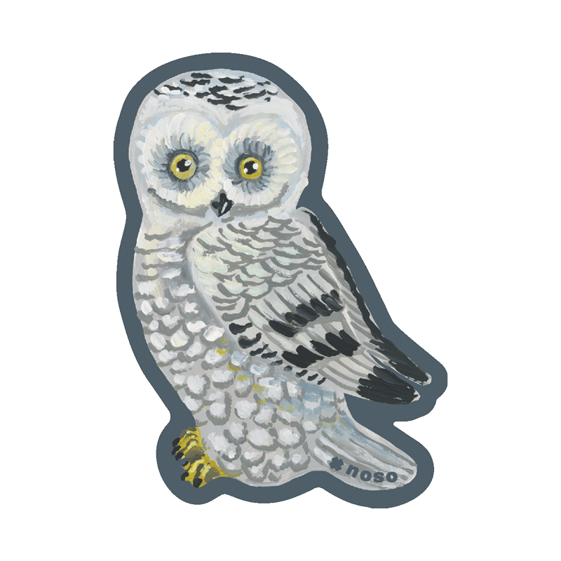 WHITE SNOWY OWL by Nathalie Leté