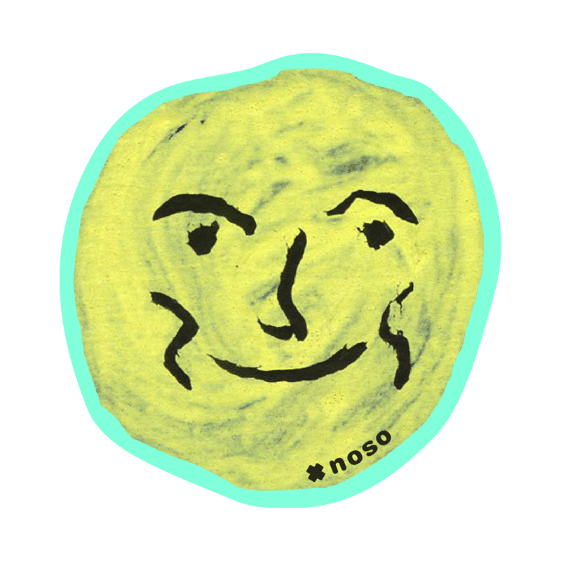 YELLOW MOON FACE by Nathalie Leté