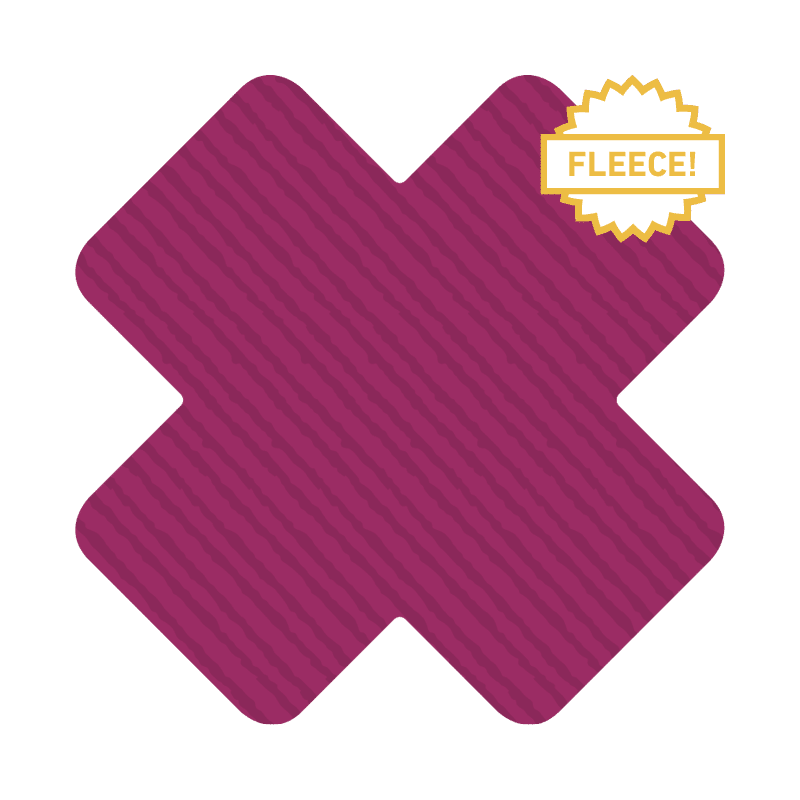 POLARTEC RIBBED FLEECE X BERRY