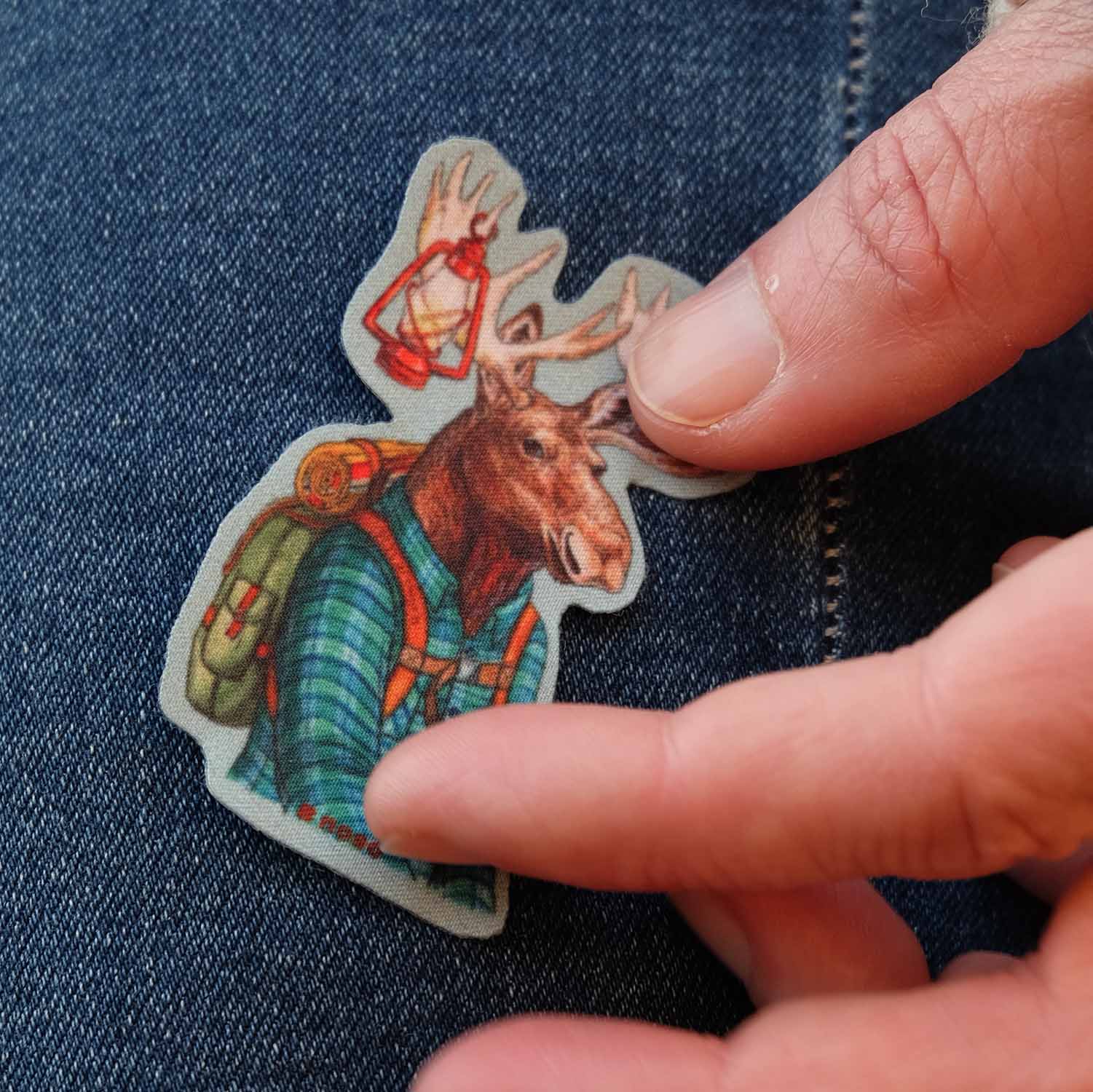 HIKING BUDDY MOOSE by Rachel Kozlowski