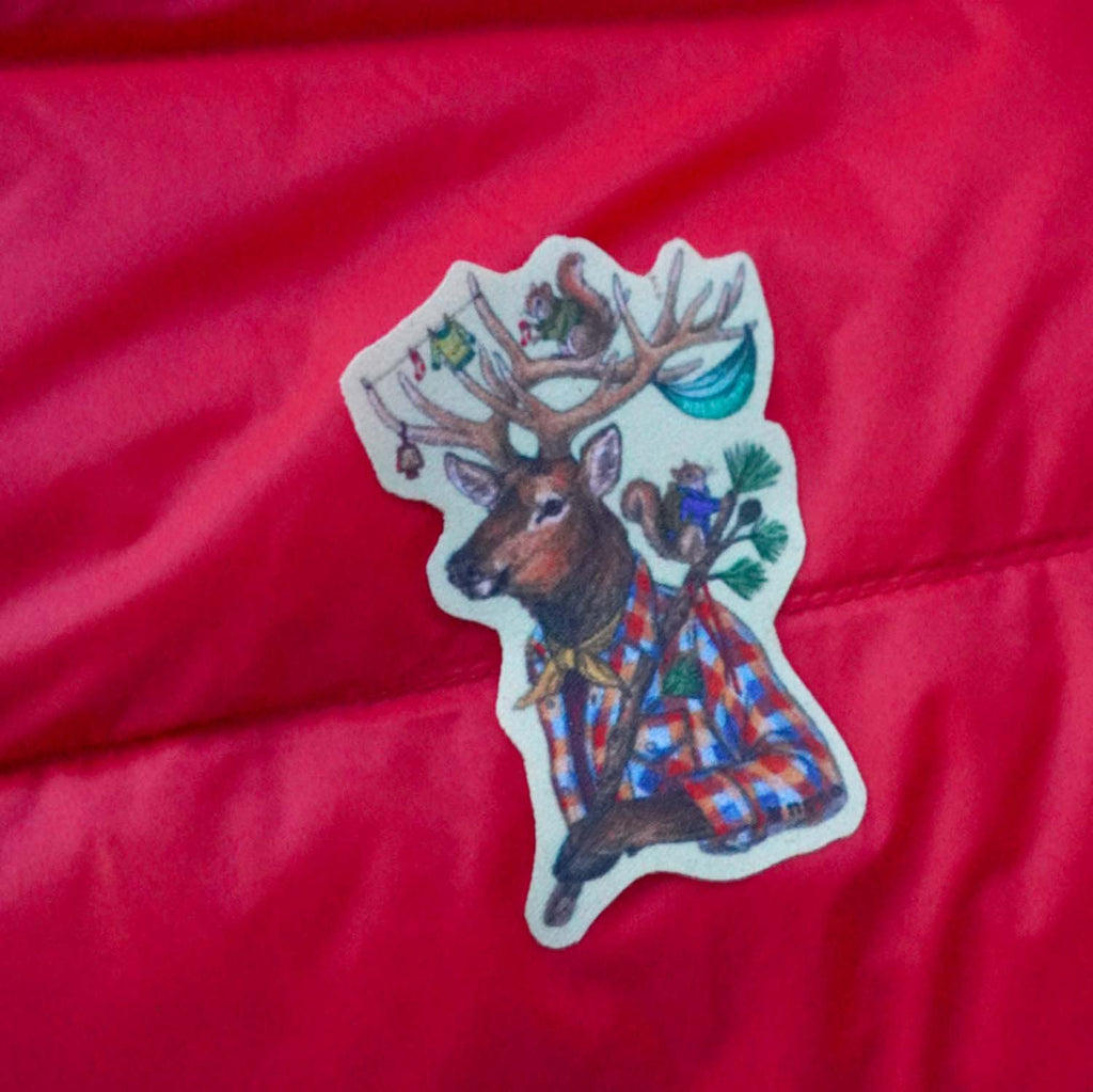 ELK & CAMPING SQUIRRELS by Rachel Kozlowski