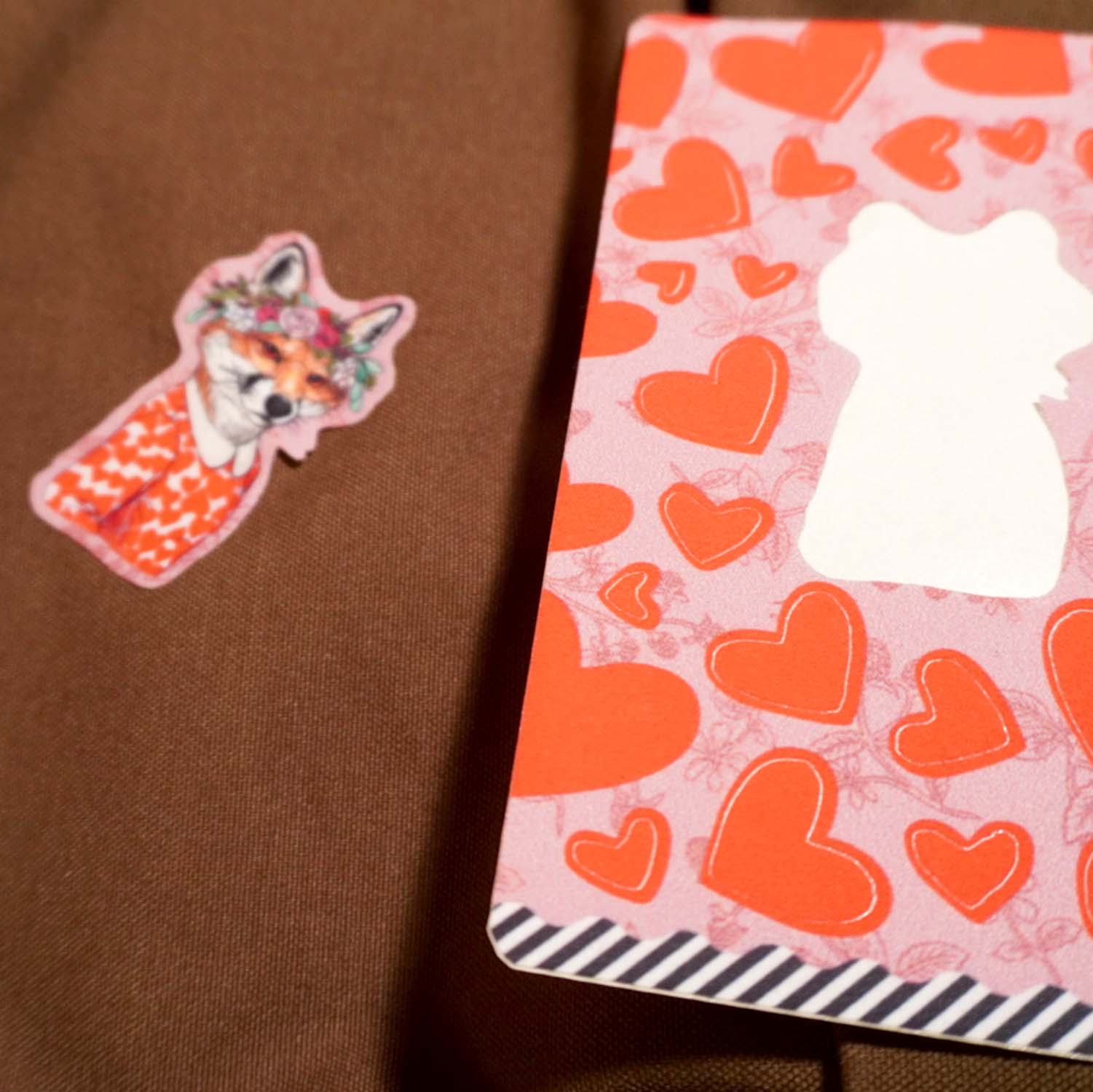 FOX OF HEARTS DAZZITS™ by Rachel Kozlowski