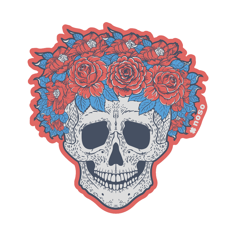 SKULL FLORAL WREATH