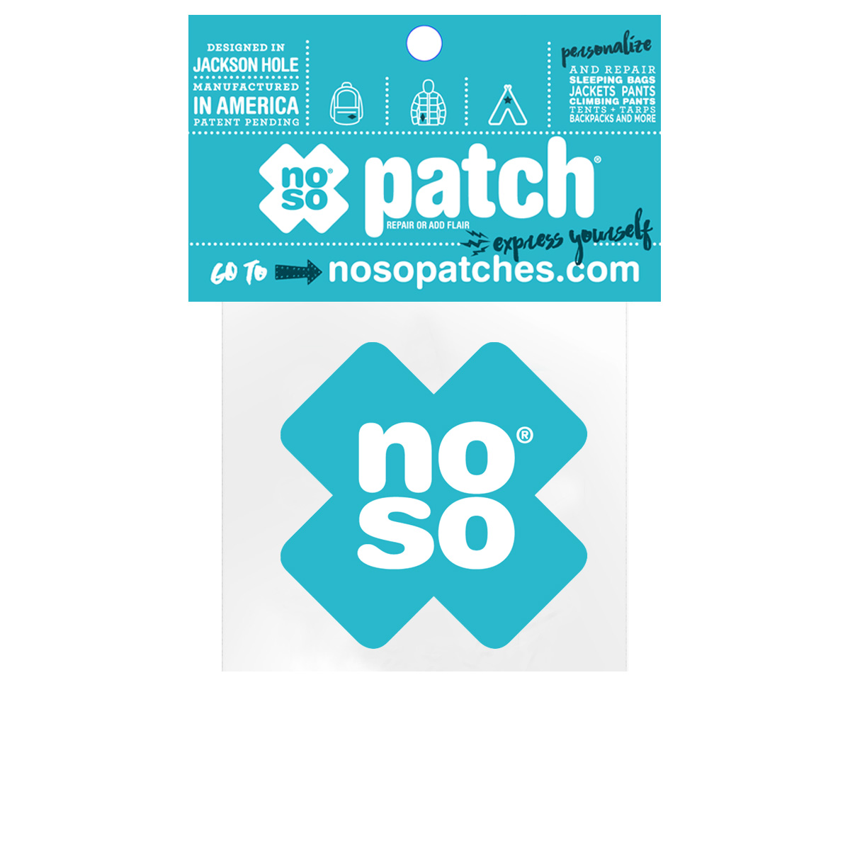 NoSo Patches  How to Repair a Puffy Jacket Tear %