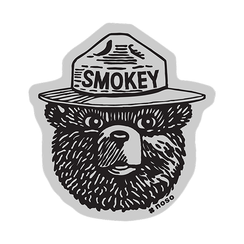 Gray Smokey Bear Patch