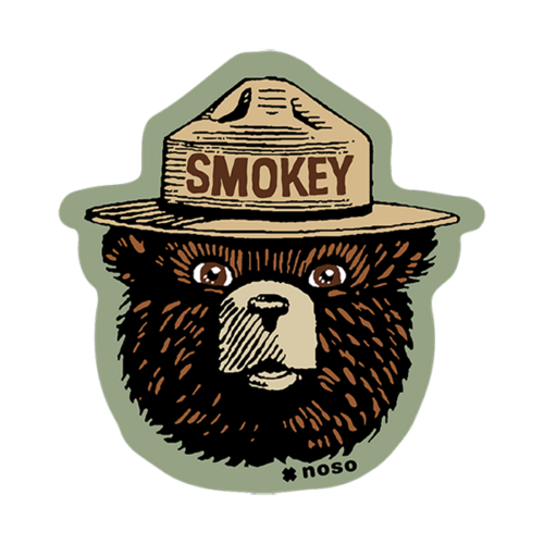 Smokey Bear Retro NoSo Patches