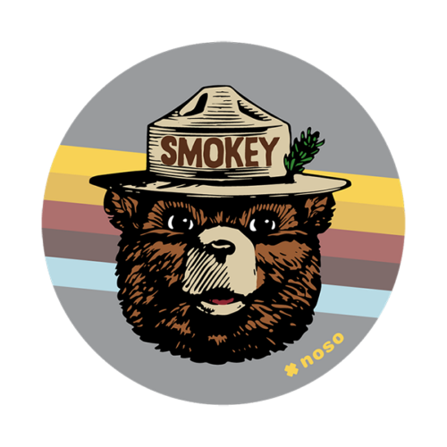 Smokey Bear Vibes Circle Patch