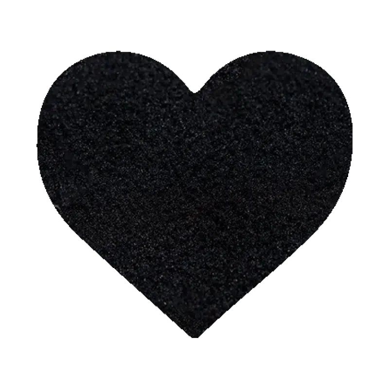 HEART PATCH BLACK LARGE HEART PATCH BLACK LARGE